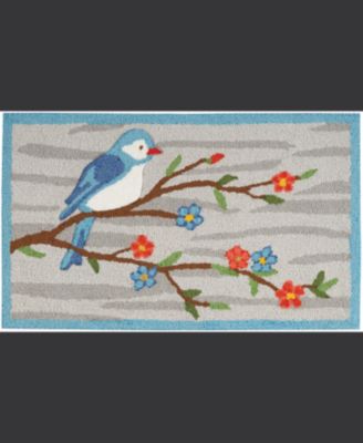 Nourison Home - Hand Hooked Birds on a Branch Accent Rug 18x30