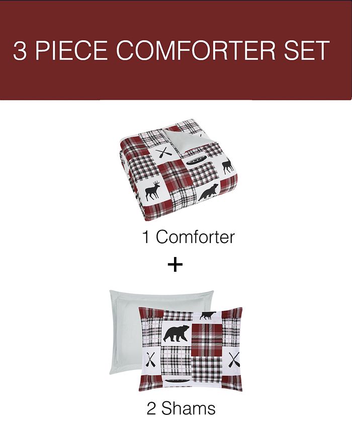 Pem America Durham 3Pc. Full/Queen Comforter Set, Created for Macy's