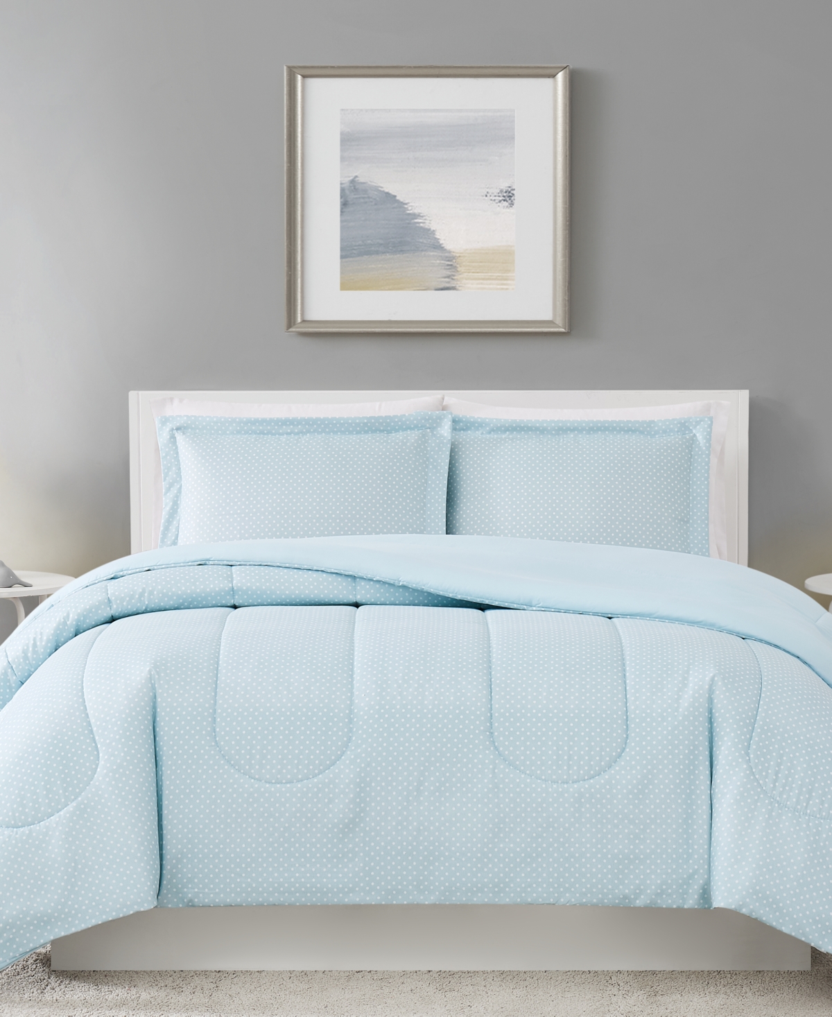 Pem America Robin 3pc. King Comforter Set, Created For Macy's Bedding In Pastel Blue ModeSens