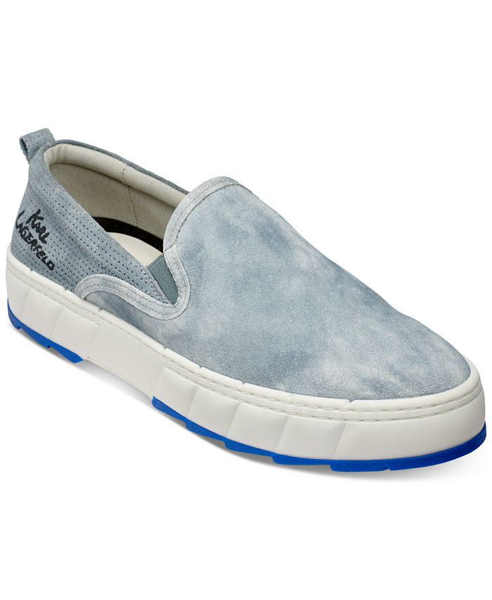 Karl Lagerfeld Men s Tie Dye Suede Logo Loafer Macy s