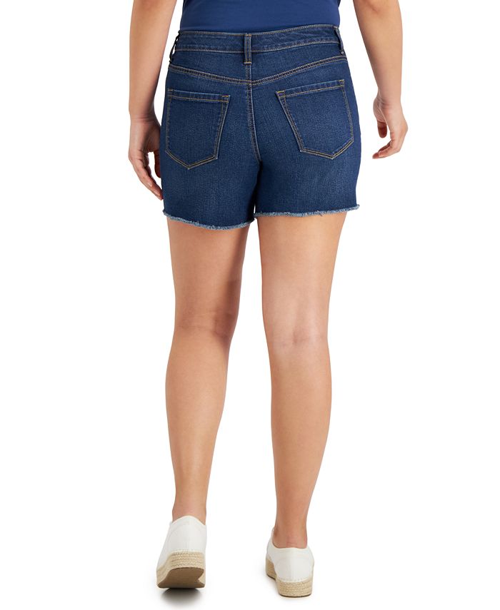 Style & Co Women's Distressed Frayed-Hem Shorts, Created for Macy's ...
