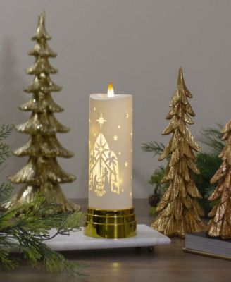 9" Nativity Scene Flameless Candle