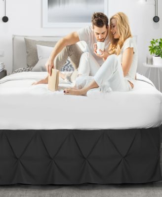 Bedding 14" Tailored Pinch Pleated Bedskirt, Twin
