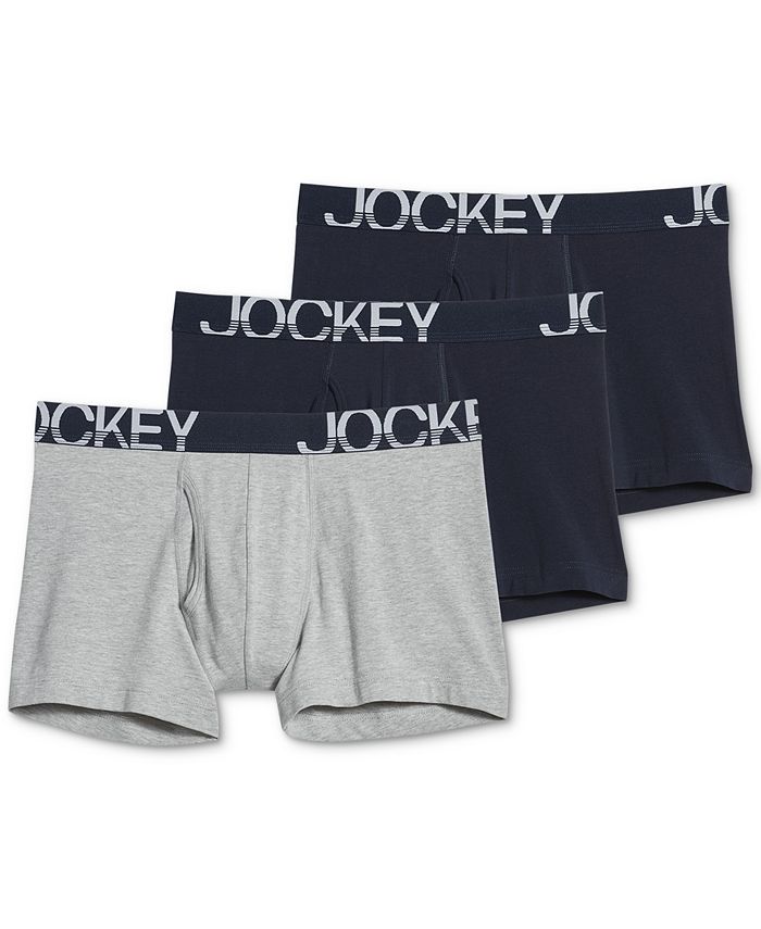 Men's Jockey Sports Boxer Trunks Shorts 3 Pack