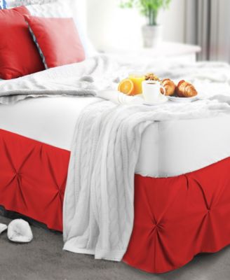 Nestl Bedding 14" Tailored Pinch Pleated Bedskirt, King