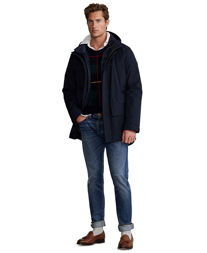 Polo Ralph Lauren Men's Twill Hooded Coat & Quilted Liner & Reviews ...