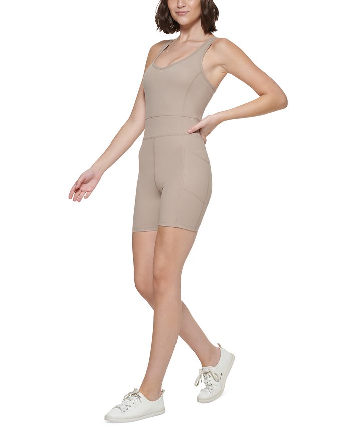 Calvin Klein Women's Strappy Short Bodysuit & Reviews - Activewear - Women  - Macy's