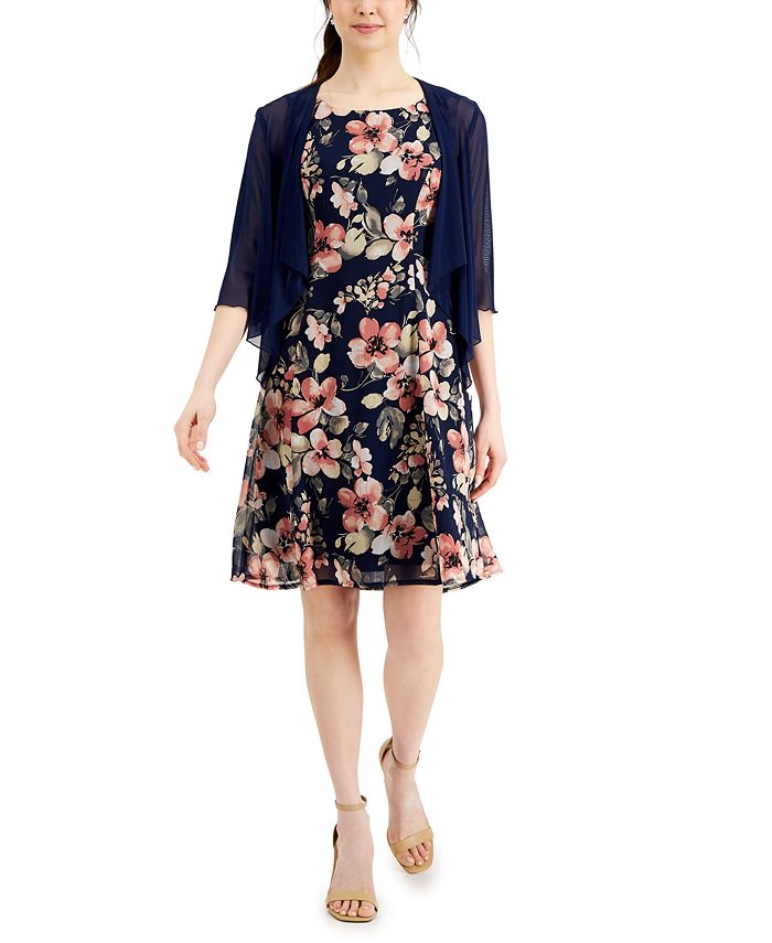 Macy's cocktail dresses with jackets hotsell