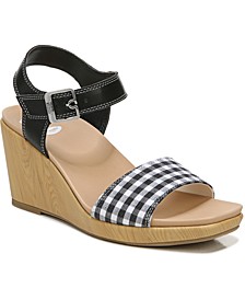 Women's Glimmer Ankle Strap Wedge Sandals