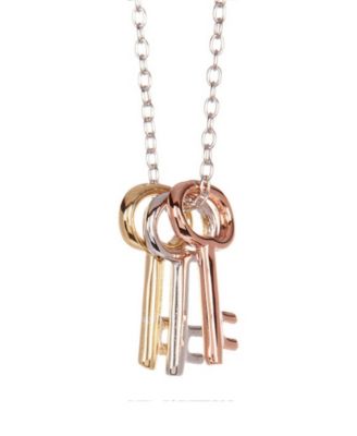 three keys jewelry necklaces