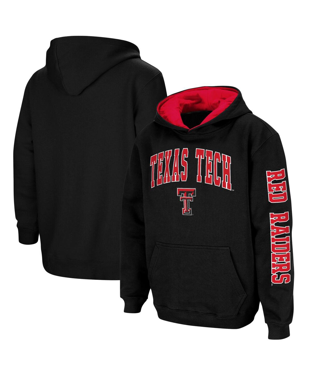 Big Boys ColosseumTexas Tech Red Raiders 2-Hit Team Pullover Hoodie - Black