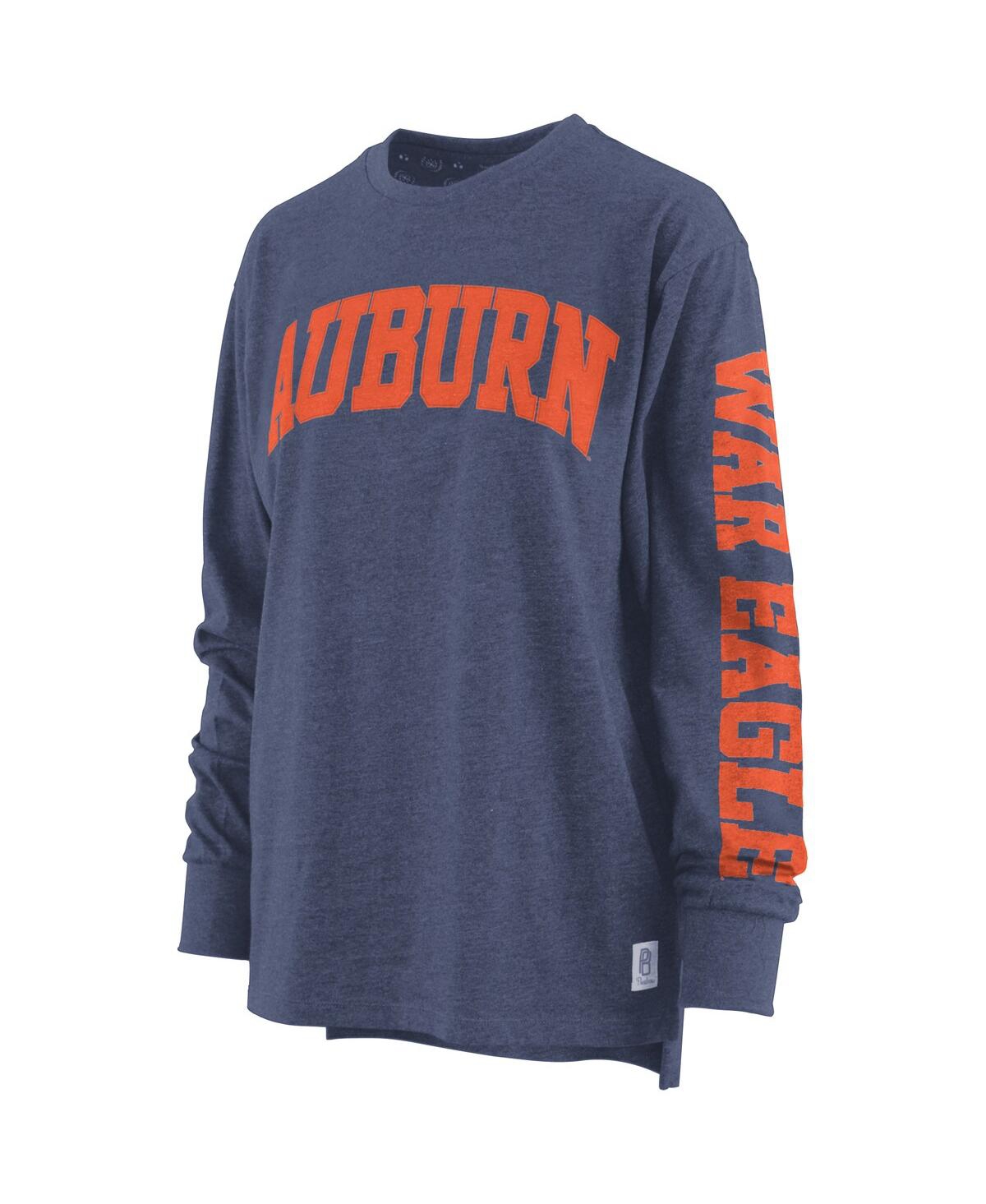 Women's PressboxAuburn Tigers Plus Size Two-Hit Canyon Long Sleeve T-shirt - Navy