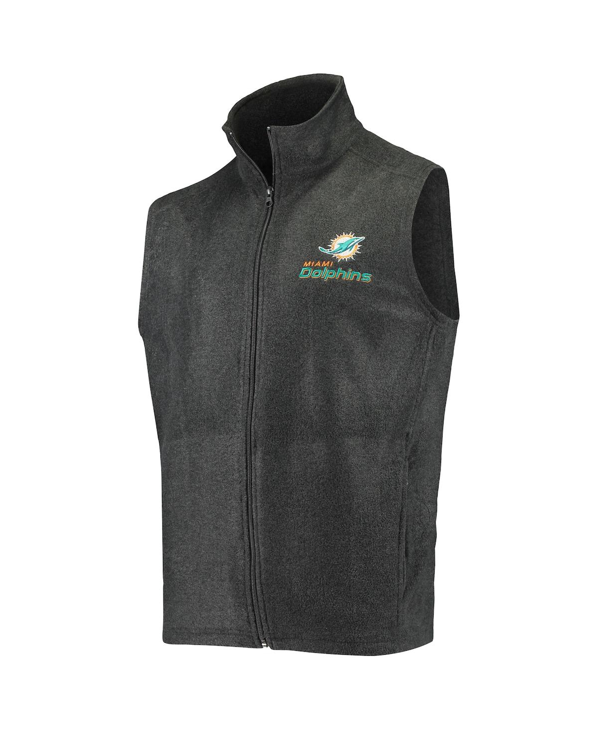Men'sMiami Dolphins Houston Fleece Full-Zip Vest - Gray