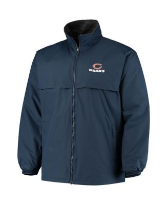 Men's Navy Chicago Bears Triumph Fleece Full-Zip Jacket