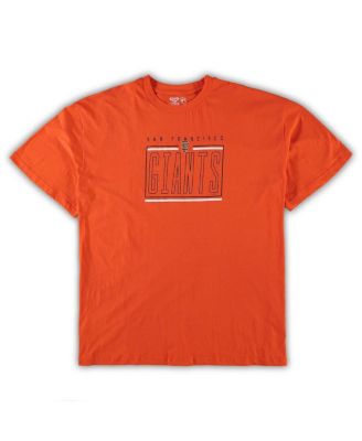 Men's Orange and Black San Francisco Giants Big and Tall T-shirt and Shorts Sleep Set