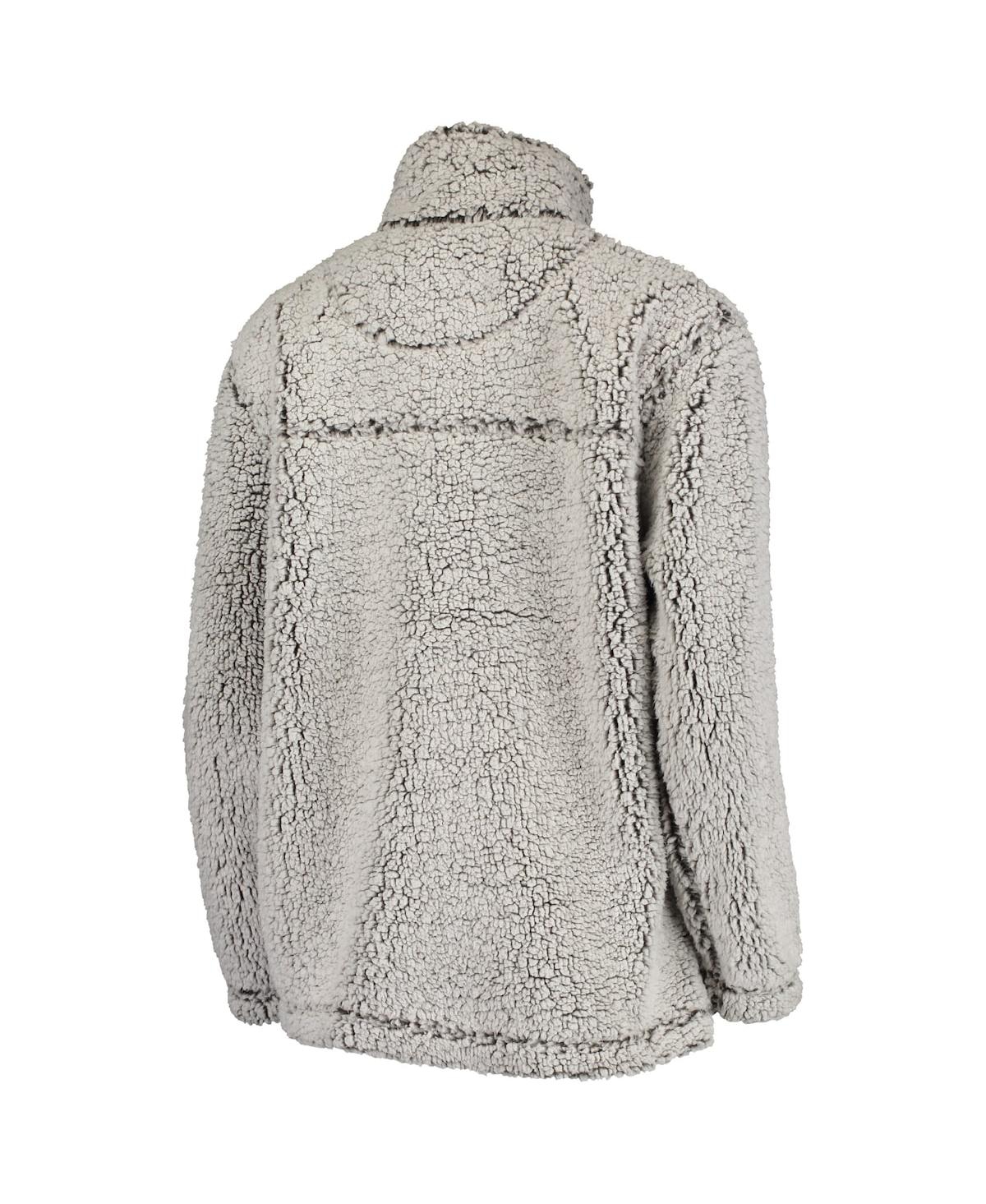Women's G-iii 4Her by Carl BanksColorado Avalanche Sherpa Quarter-Zip Pullover Jacket - Gray