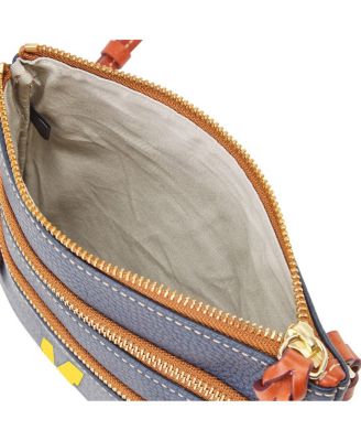 パンドラ155 PD ダークブルーバック／サイドイエロー Q2 G533 Dooney & Bourke Women's Dooney Bourke Michigan Wolverines Pebble