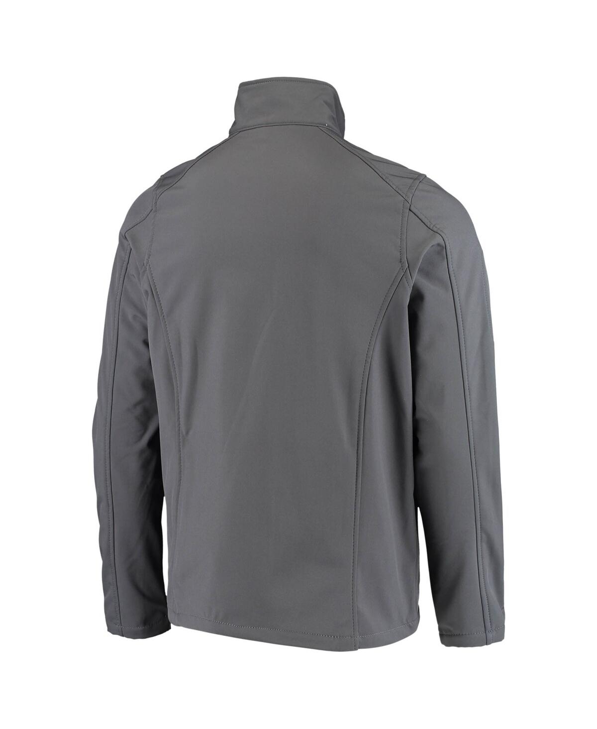 DUNBROOKE MEN'S DUNBROOKE CHARCOAL PHILADELPHIA EAGLES SONOMA SOFTSHELL FULL-ZIP JACKET 
