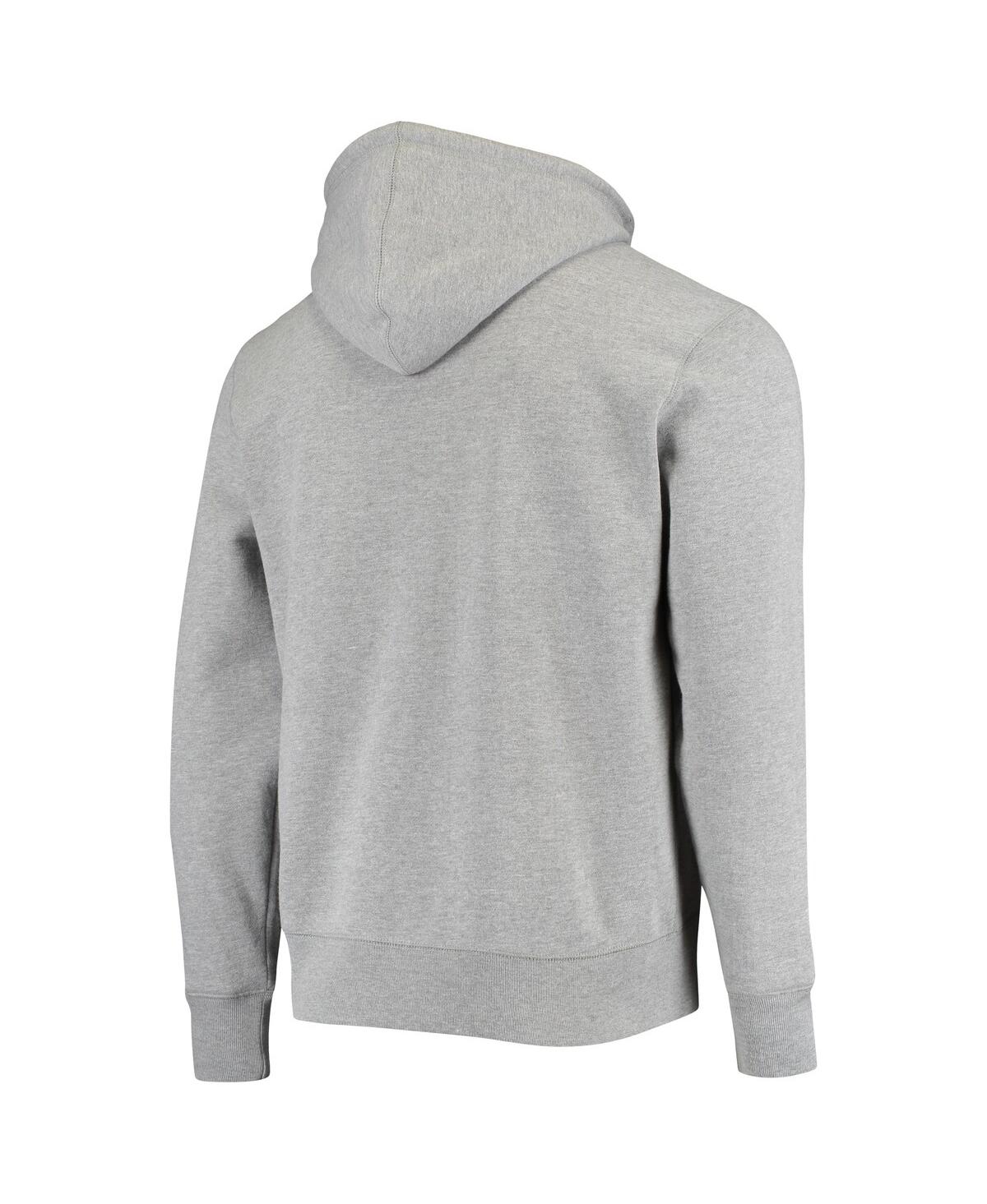 Shop 47 Brand Men's ' Heathered Gray Los Angeles Rams Bevel Pullover Hoodie