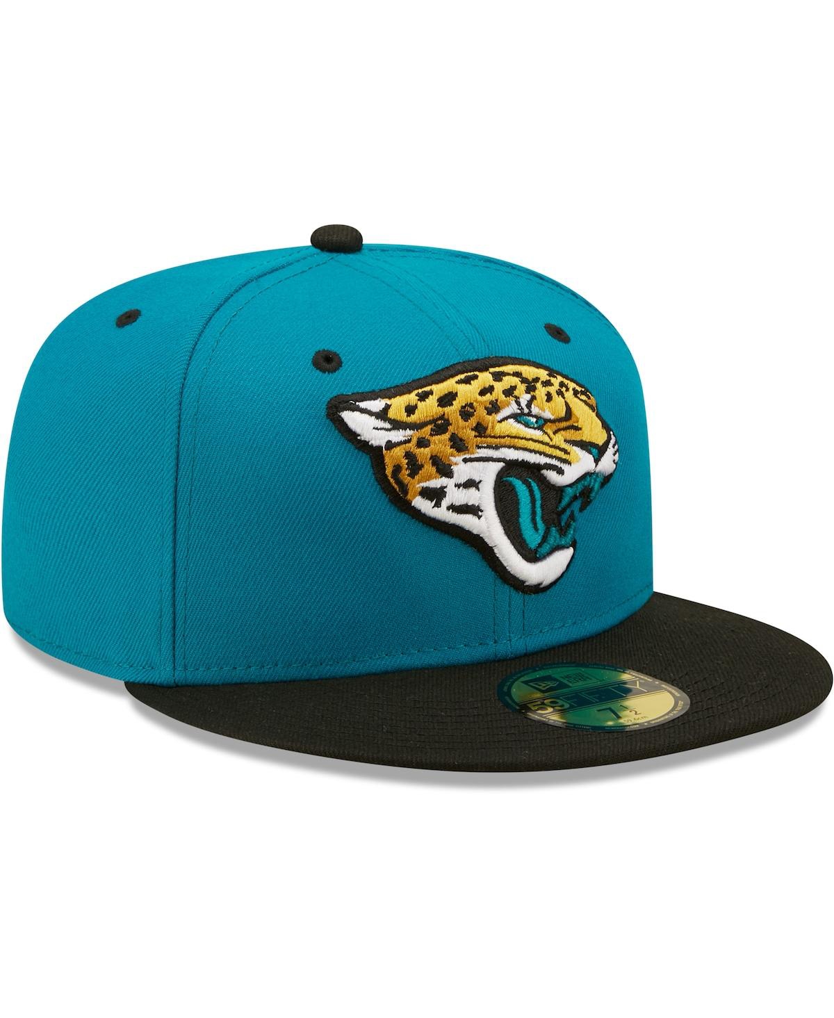 Men's New Era Black Jacksonville Jaguars Flipside 59Fifty Fitted Hat - Black