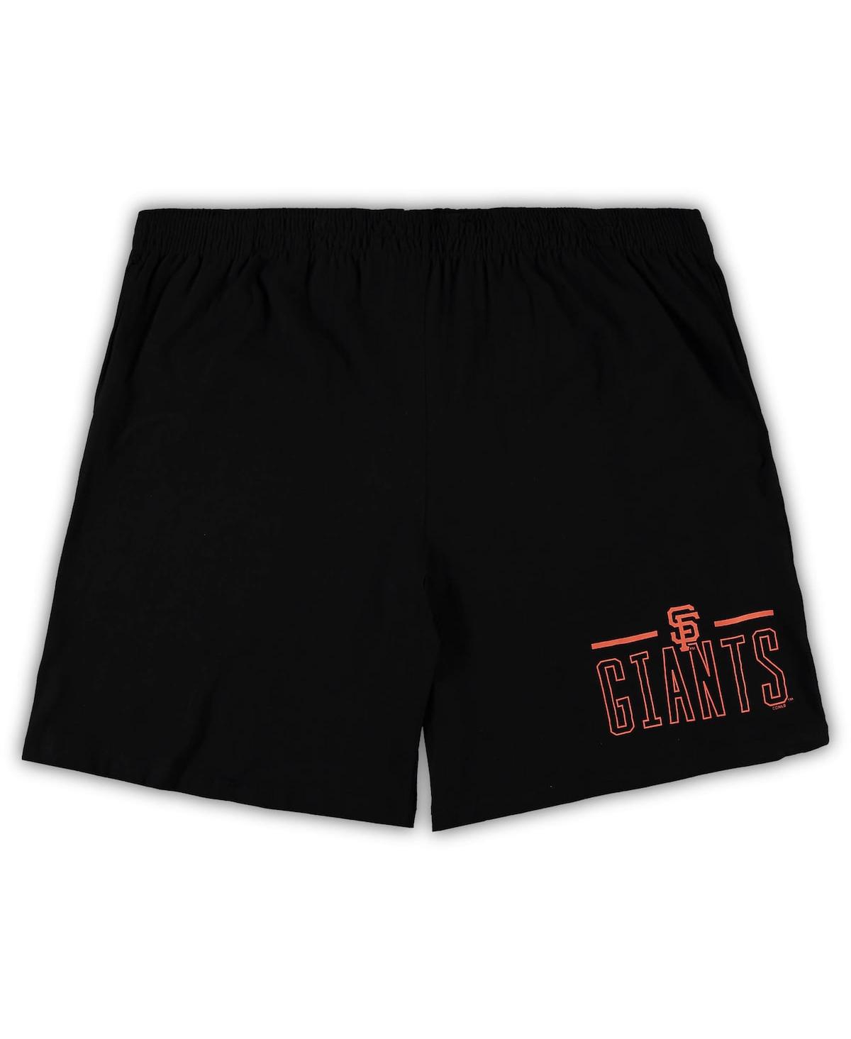 Concepts Sport Men's  Orange And Black San Francisco Giants Big And Tall T-shirt And Shorts Sleep Set In Orange,black