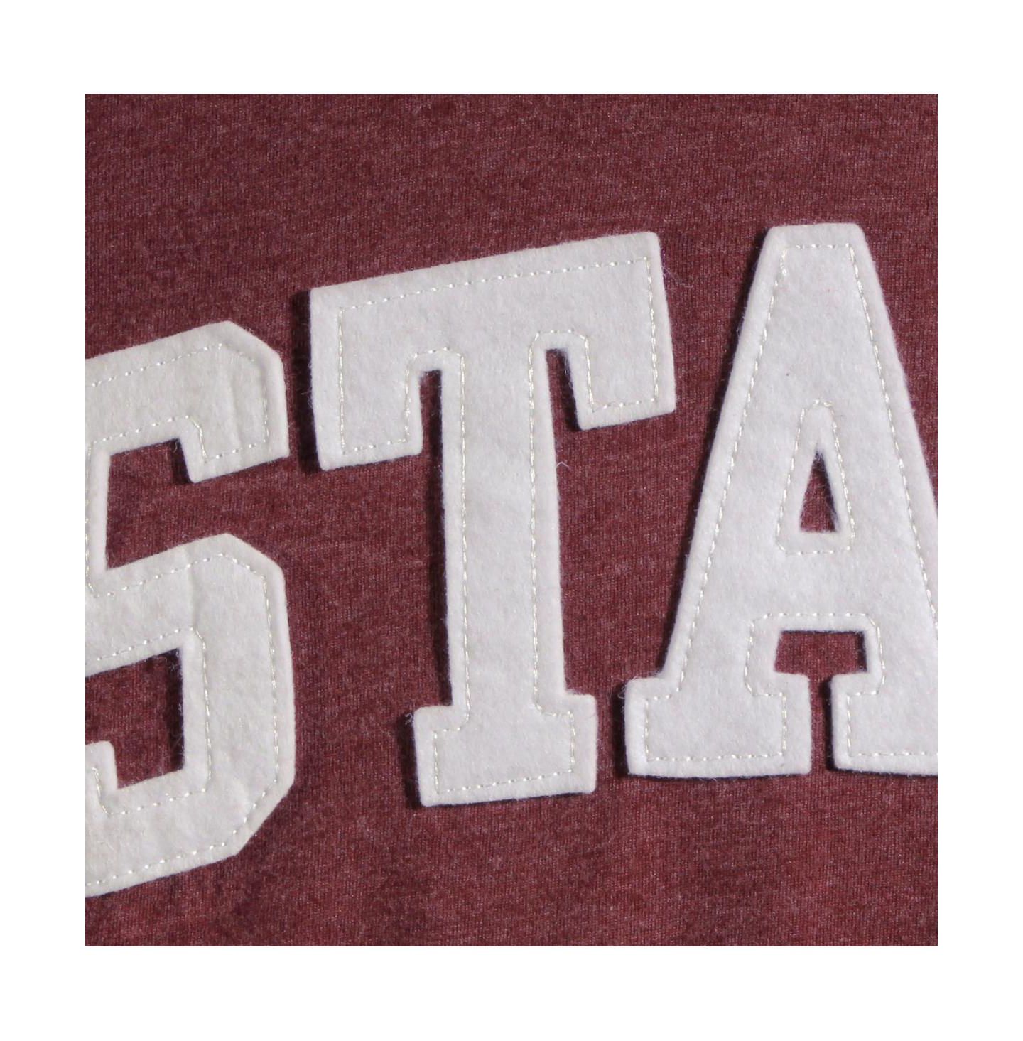 Женская футболка Pressbox Maroon Mississippi State Bulldogs Two-Hit Canyon Long Sleeve — фото 5