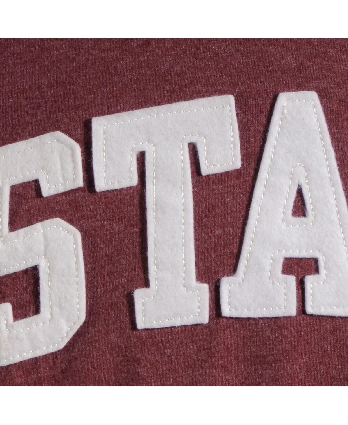 Women's PressboxMississippi State Bulldogs Two-Hit Canyon Long Sleeve T-shirt - Maroon