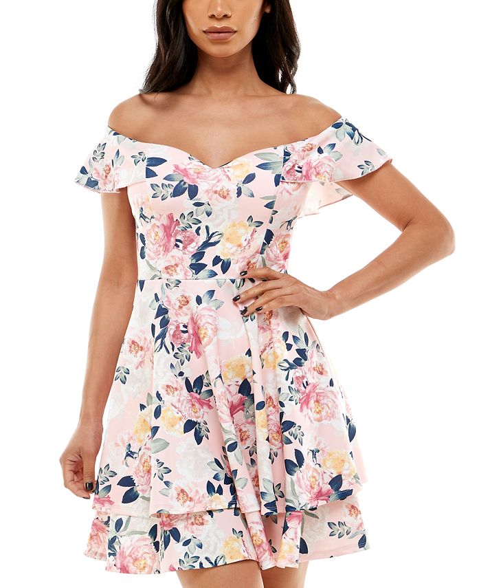 Macy's off the outlet shoulder dress juniors