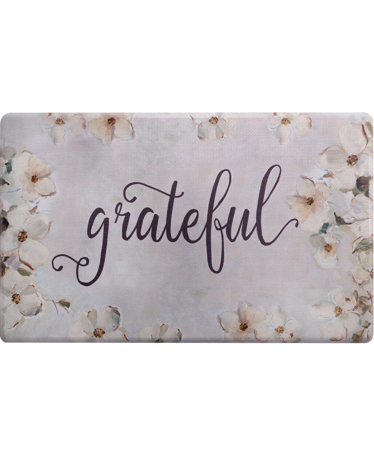 Global Rug Designs Closeout!  Cheerful Ways Grateful Floral 1'8" X 3' Area Rug In Gray,cream