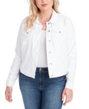 Macys white deals jean jacket