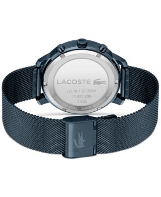 Men's Replay Blue-Tone Stainless Steel Mesh Bracelet Watch 44mm