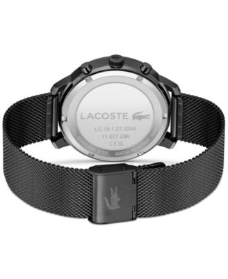 Men's Replay Black-Tone Stainless Steel Mesh Bracelet Watch 44mm