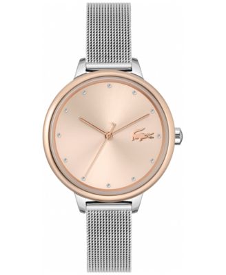 Lacoste - Women's Cannes Stainless Steel Mesh Bracelet Watch 34mm