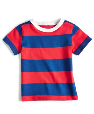 First Impressions - Toddler Boys Rugby Stripe T-Shirt