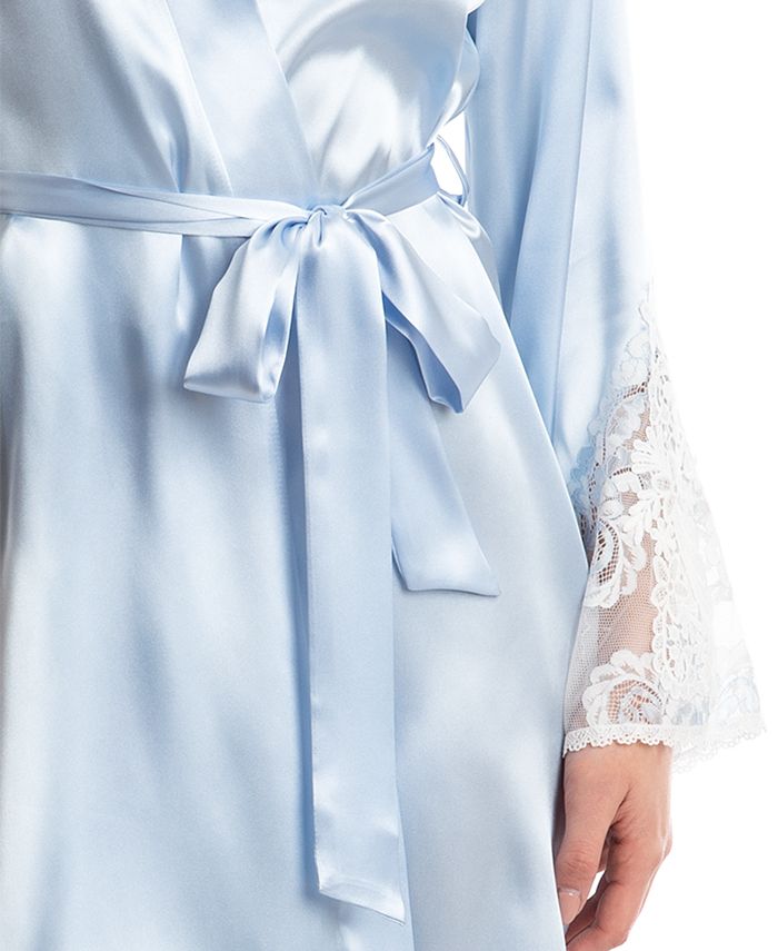 Linea Donatella Paloma Satin Wrap Robe Macy's