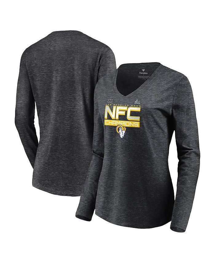  Fanatics Men's Charcoal Los Angeles Rams Long Sleeve T-Shirt :  Sports & Outdoors