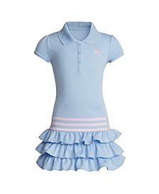 Little Girls Short Sleeves Polo Dress