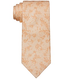 Men's Tonal Textured Botanical-Print Tie 