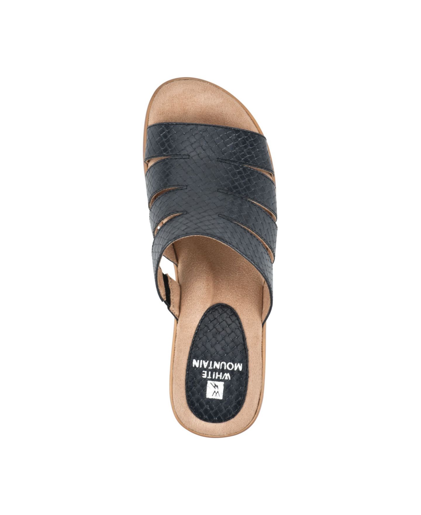 Женские сандалии White Mountain Valora Slip-on Clog Sandal, цвет: Чёрный металлик — фото 4