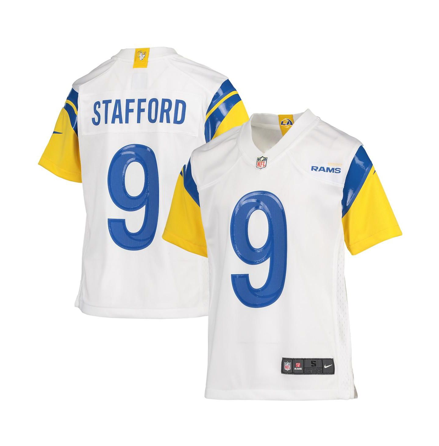 Детская игровая джерси Nike Matthew Stafford Los Angeles Rams, Bone, цвет: Белый — фото 1