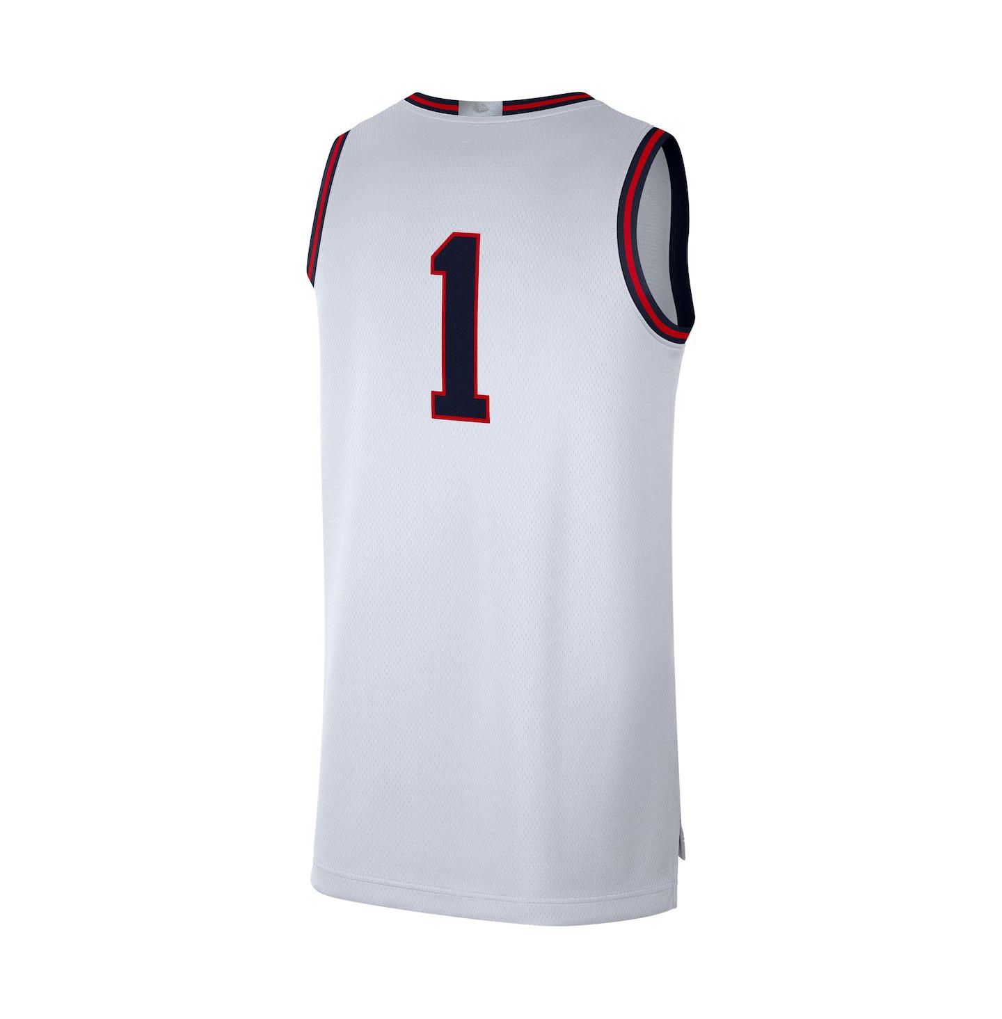 Мужской топ Nike White Gonzaga Bulldogs Limited Basketball Jersey — фото 4