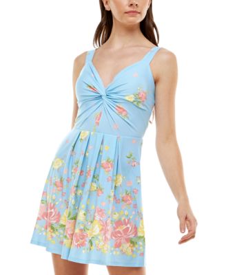 blue floral dress macys