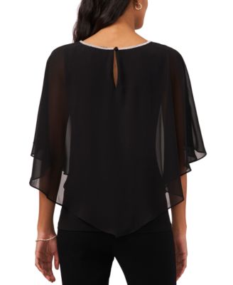 Embellished Overlay Top