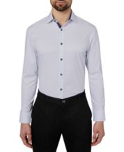 CESARI LONDON Contrast Panel Slim Fit Cotton Casual Shirt