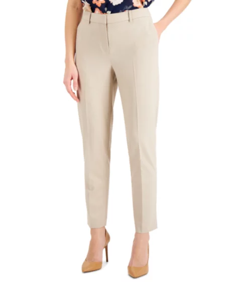 Petite Ankle Length Pants - Sand