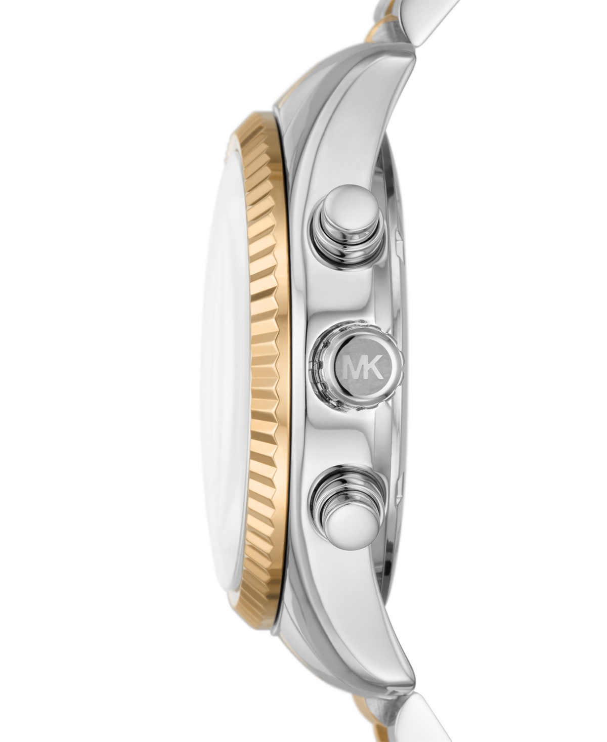 Shop Michael Kors Women's Lexington Chronograph Two-tone Stainless Steel Bracelet Watch 38mm
