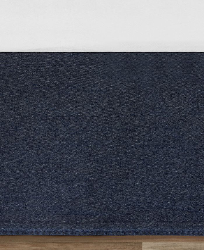 Poppy & Fritz Denim Tailored Bed skirt, Queen & Reviews Designer