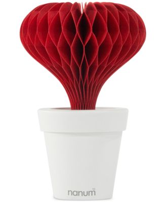 Hitrons Solutions - Natural Water Non-Electric Personal Heart Humidifier, Red