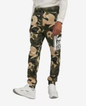 Kams Camo Sweatpants Joggers - Green Black Gray X83B - FASH STOP