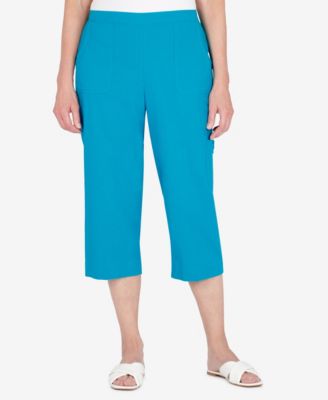 Calypso Cargo Pocket Capri Pants 